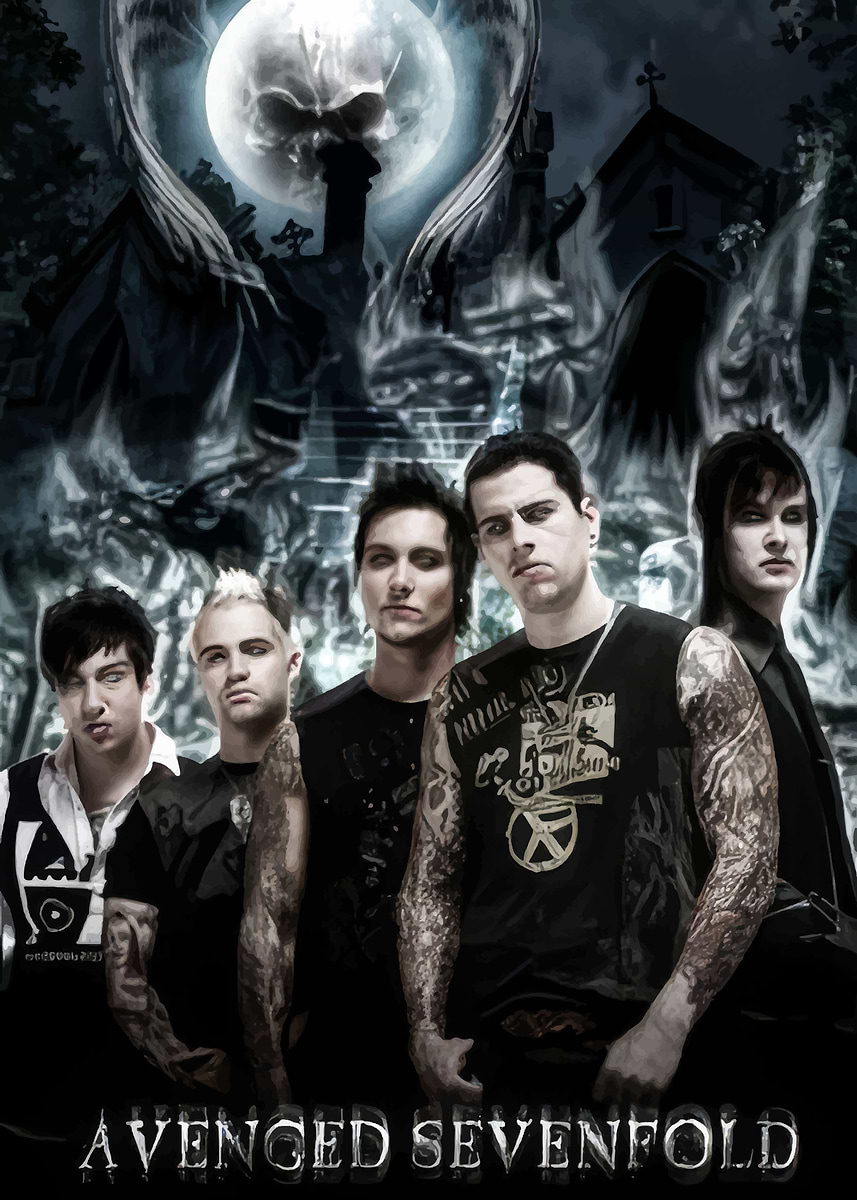 avenged sevenfold' Poster, picture, metal print, paint by tiong