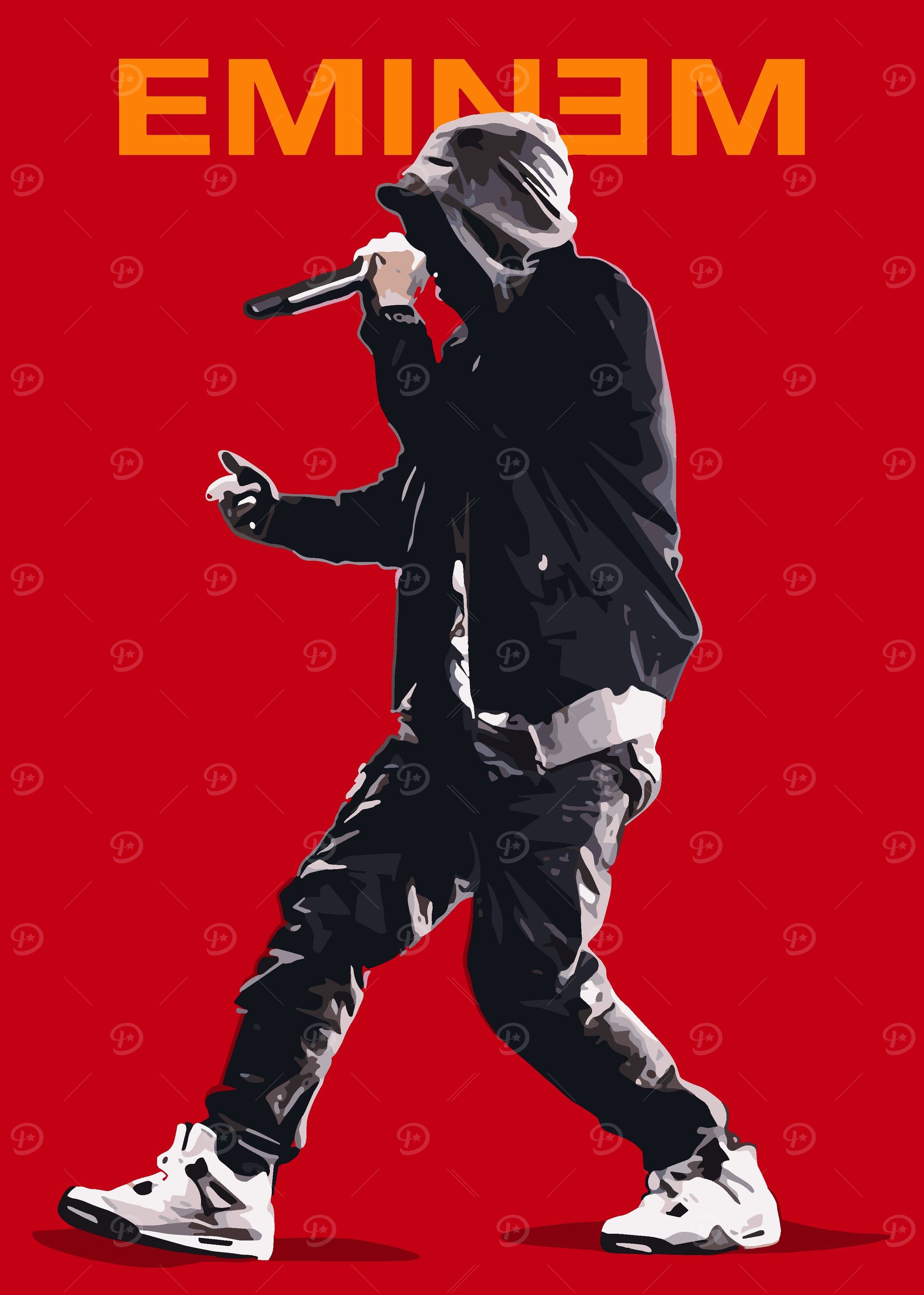 Eminem Rapper' Poster, picture, metal print, paint by VisionPrint