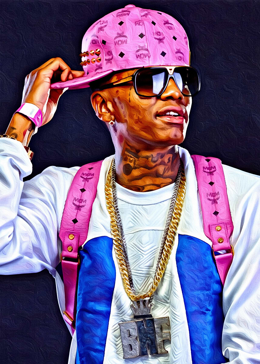 Soulja Boy painting' Poster, picture, metal print, paint by
