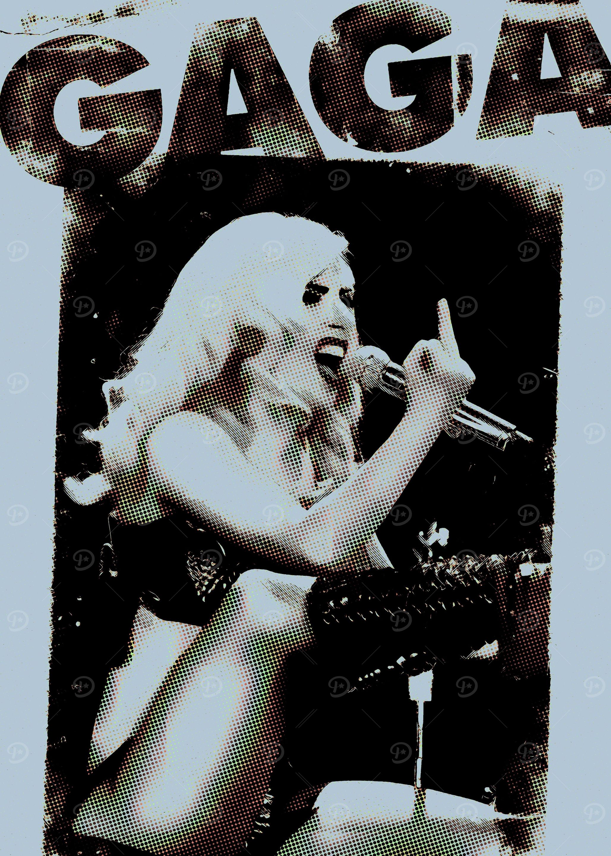 Lady Gaga Musician Poster, Picture & Metal Print – Music Posters