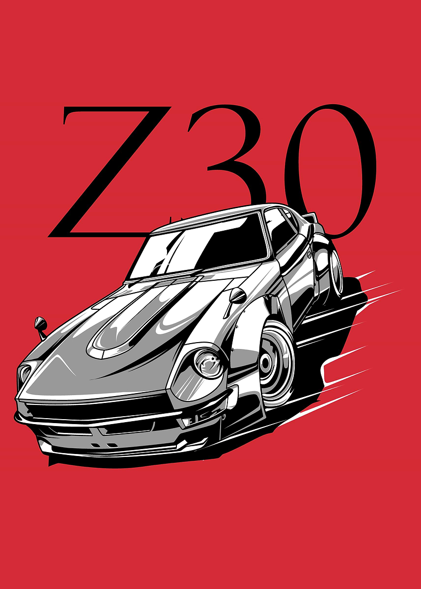 '240z z30' Poster, picture, metal print, paint by Naso | Displate