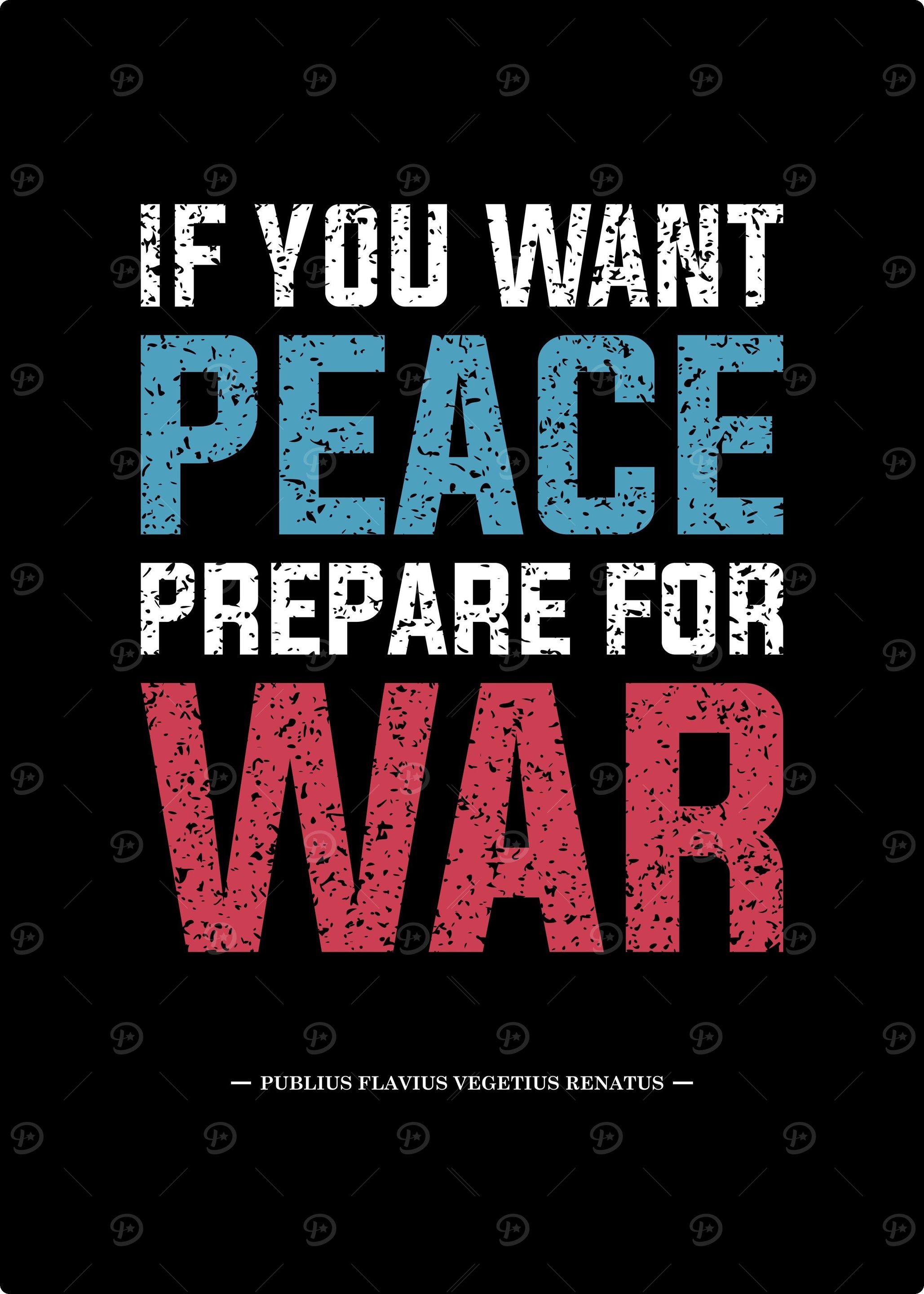 If You Want Peace' Poster, picture, metal print, paint by