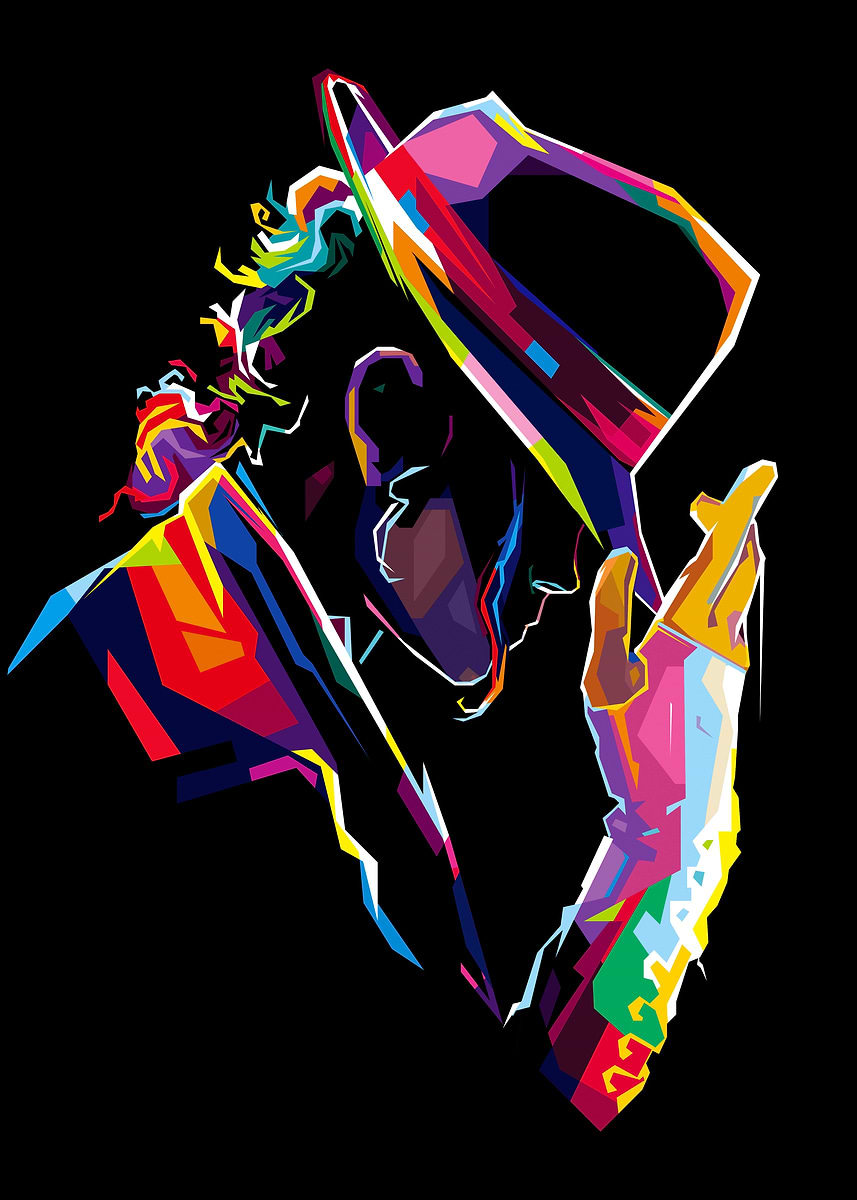 Michael Jackson Pop Art Poster, Picture & Metal Print – Music