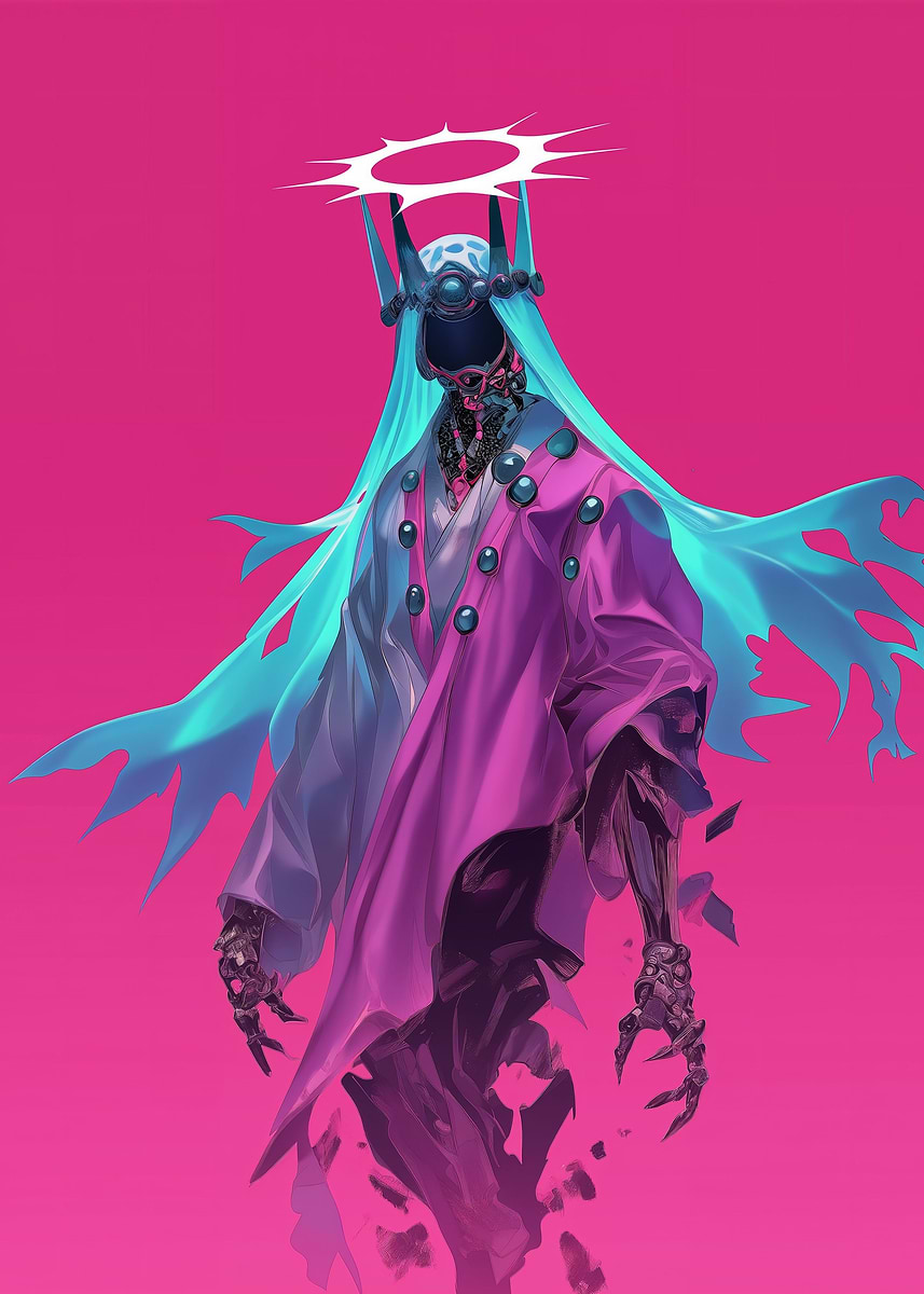 Cyberpunk Angel' Poster, picture, metal print, paint by Valqira