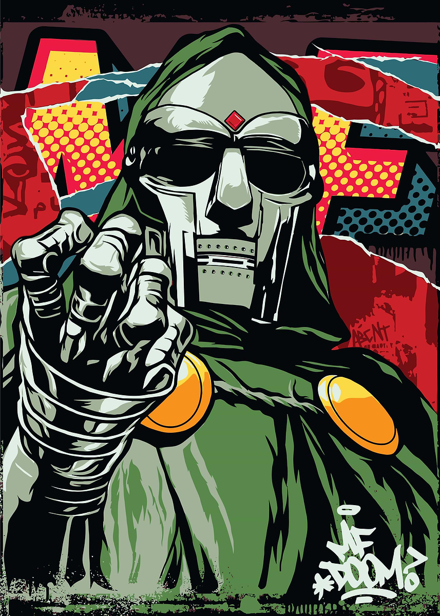 MF Doom' Poster, picture, metal print, paint by zaaa yaaa | Displate