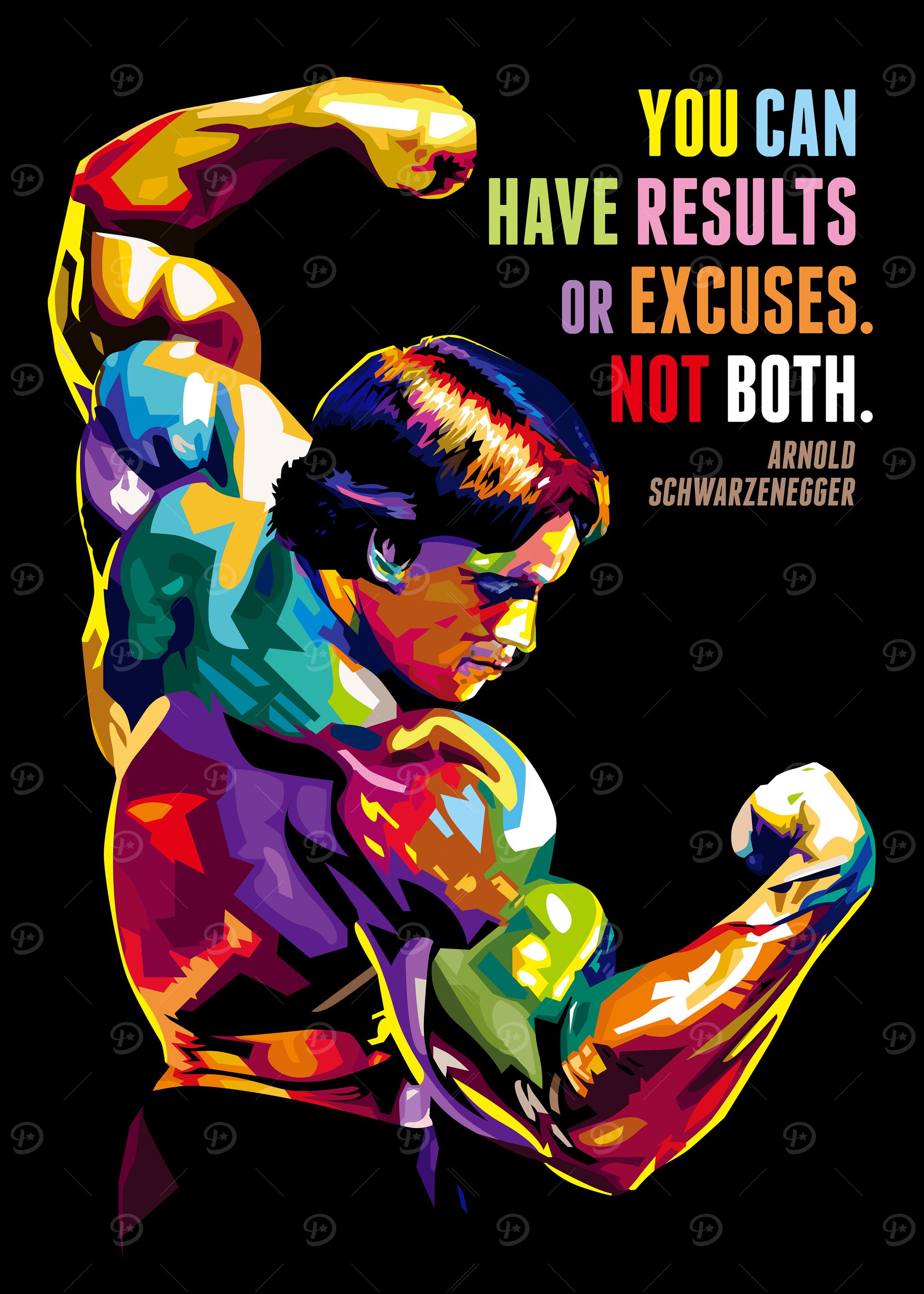 Arnold Schwarzenegger ' Poster, picture, metal print, paint by