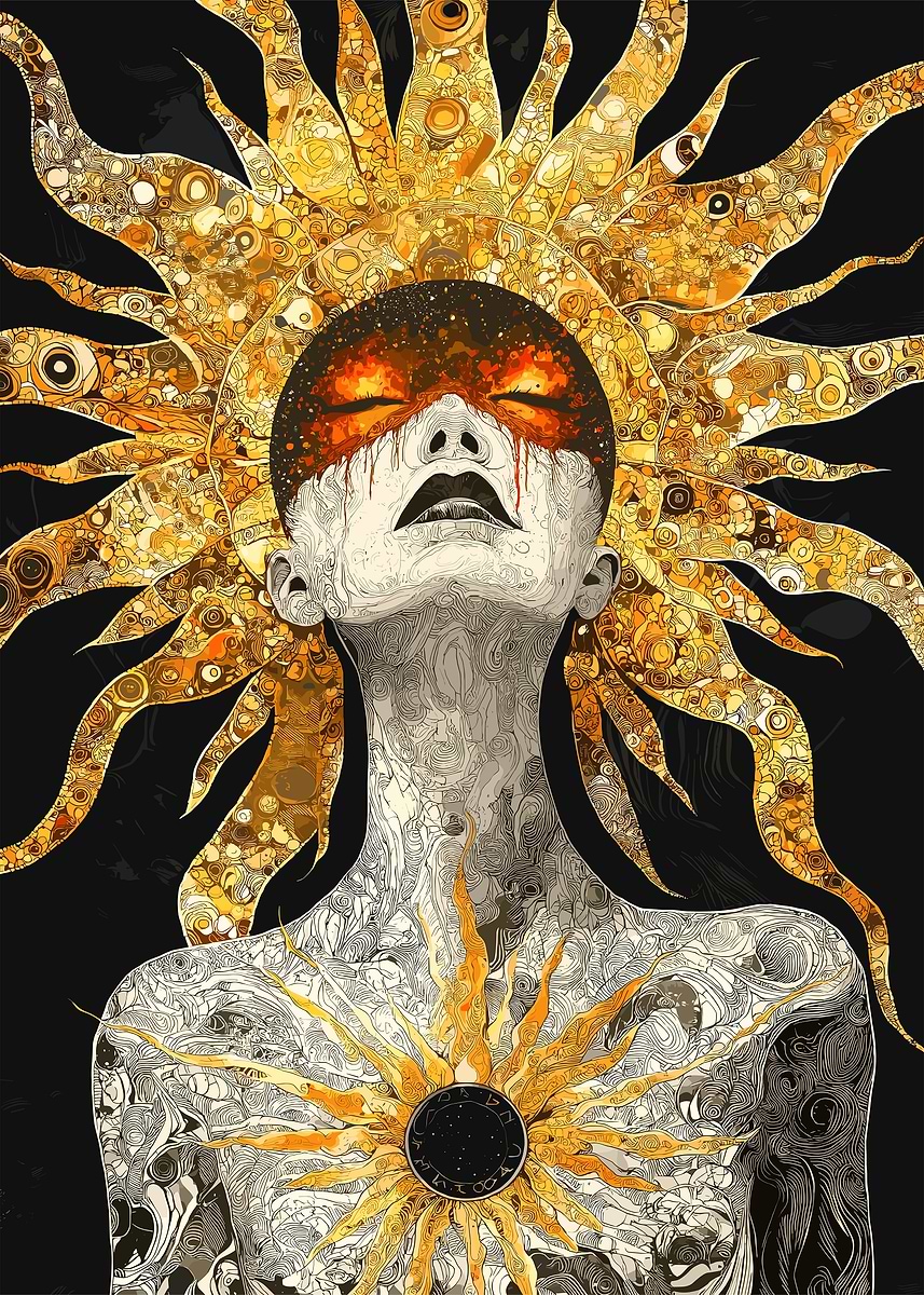 Sun Goddess Digital Art' Poster, picture, metal print, paint by