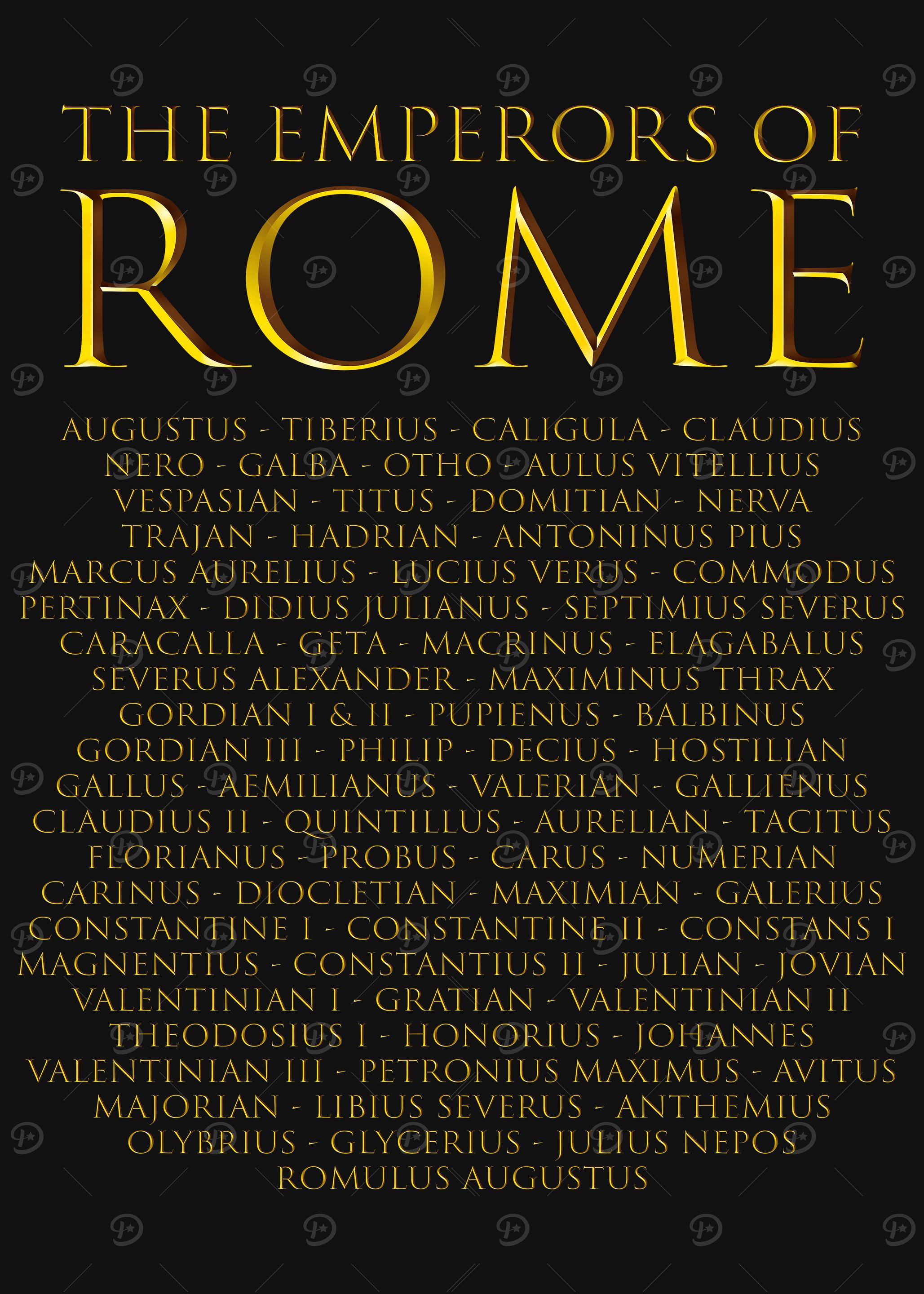 The Emperors of Rome - Ancient Roman History' Poster, picture