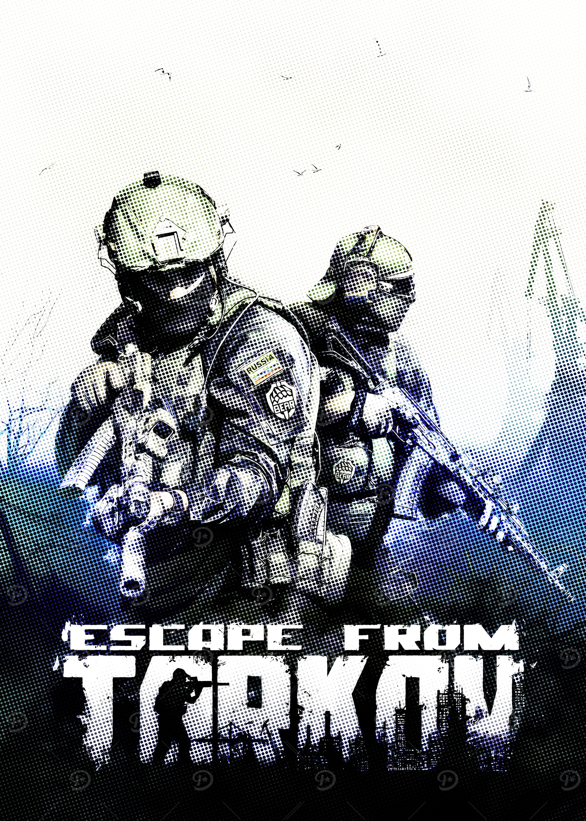 Escape From Tarkov Poster' Poster, picture, metal print, paint by
