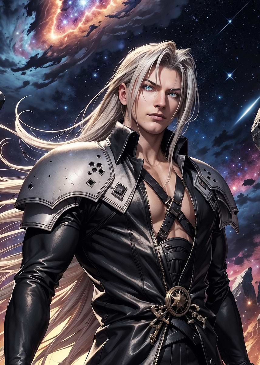 Sephiroth Final Fantasy' Poster, picture, metal print, paint by