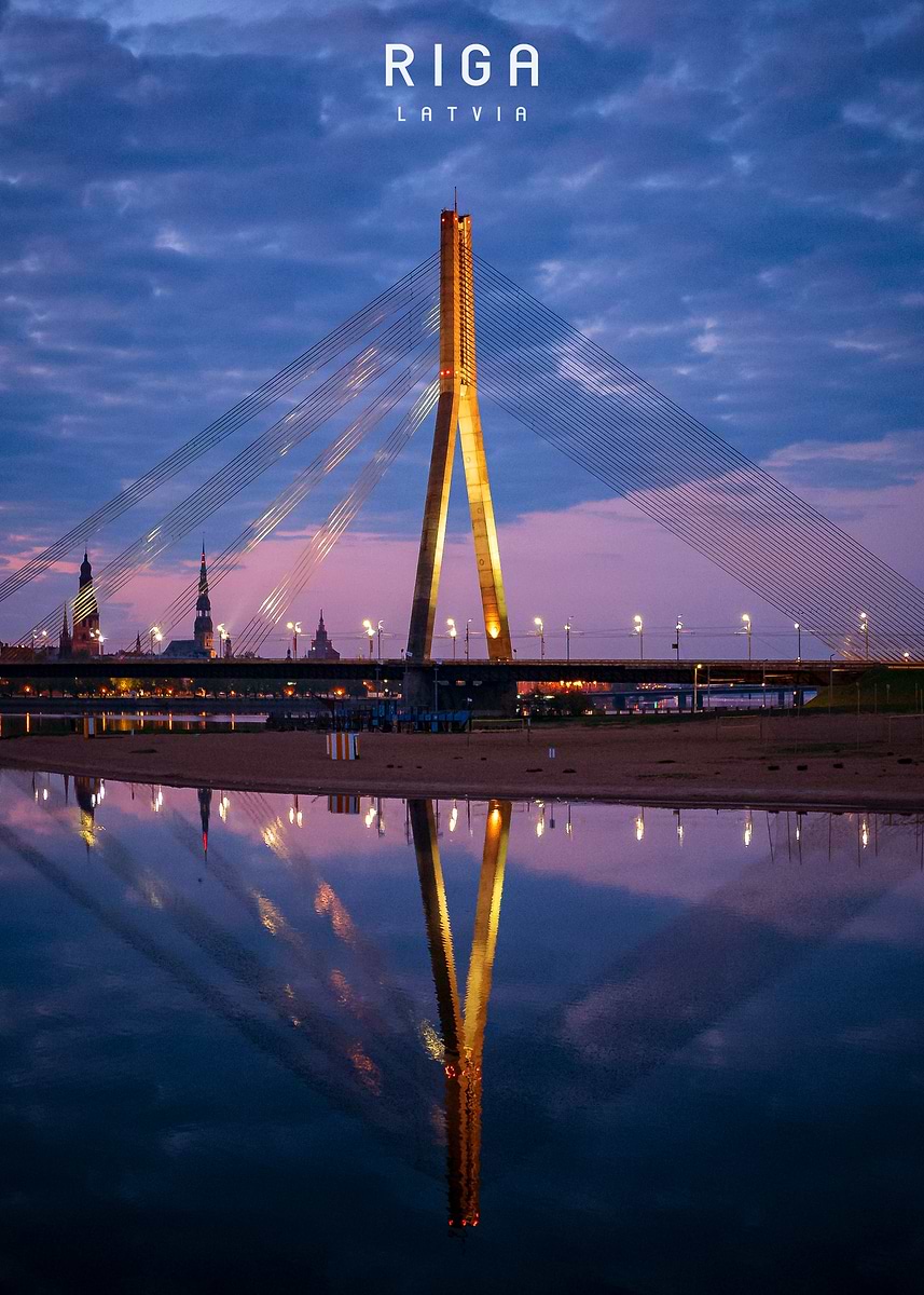 'Riga ' Poster, picture, metal print, paint by Big City | Displate