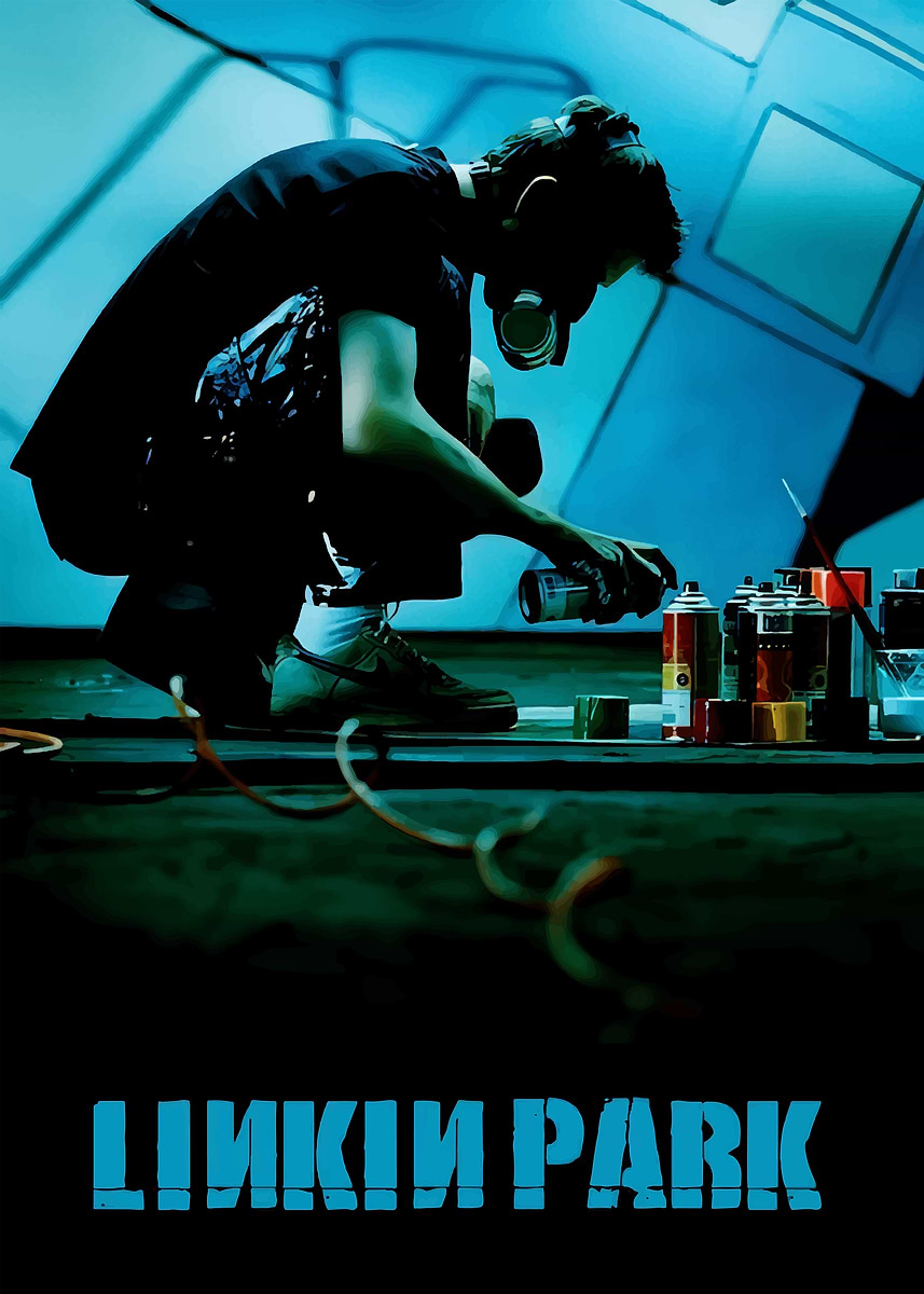 Linkin Park Graffiti Artis' Poster, picture, metal print, paint by