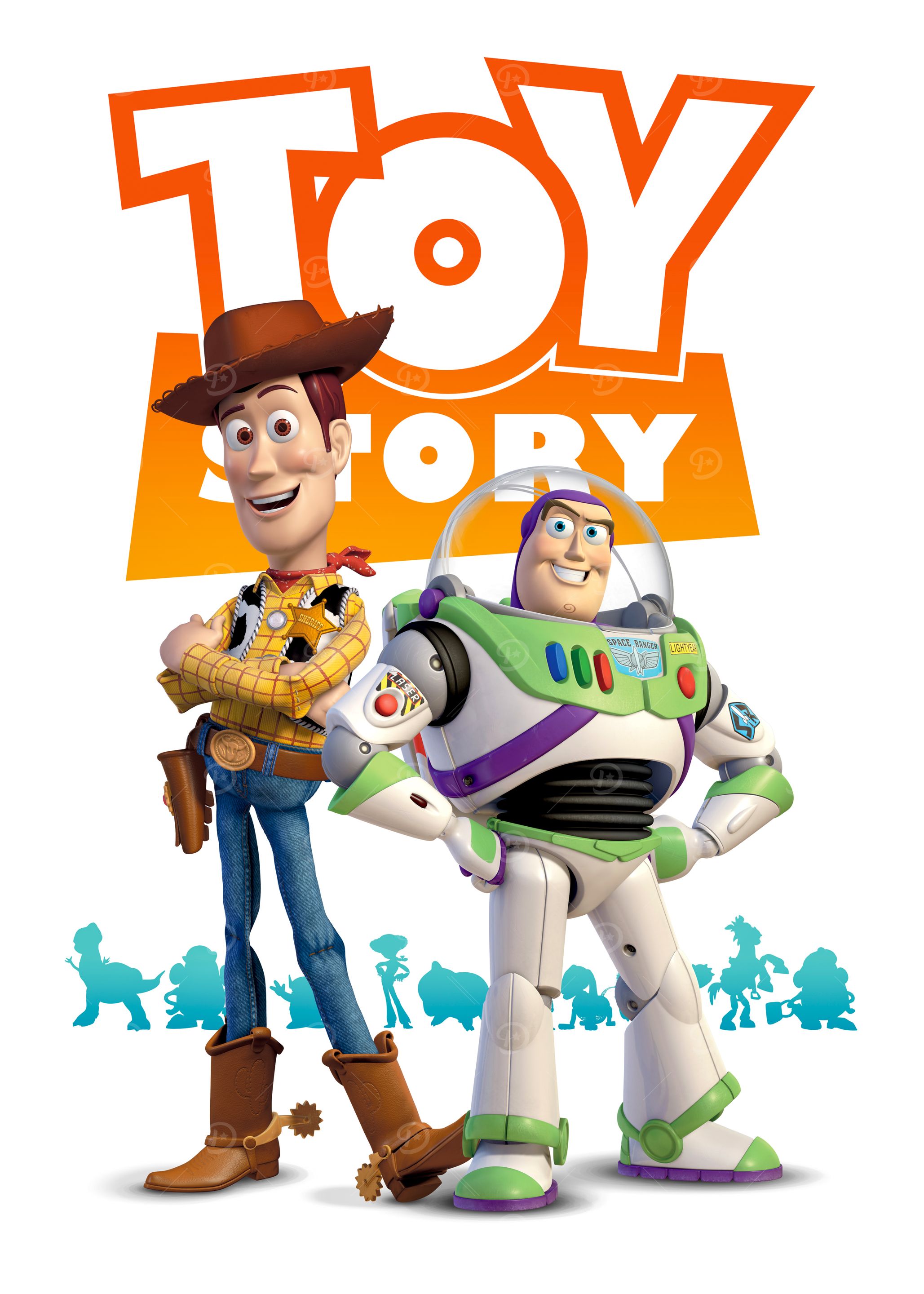 Toy Story Woody & Buzz' Poster, picture, metal print, paint by