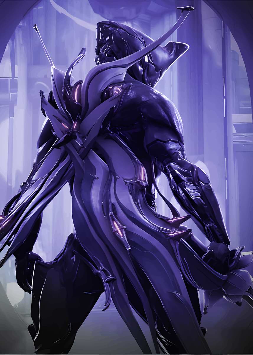 Warframe: Nidus Prime' Poster, picture, metal print, paint by