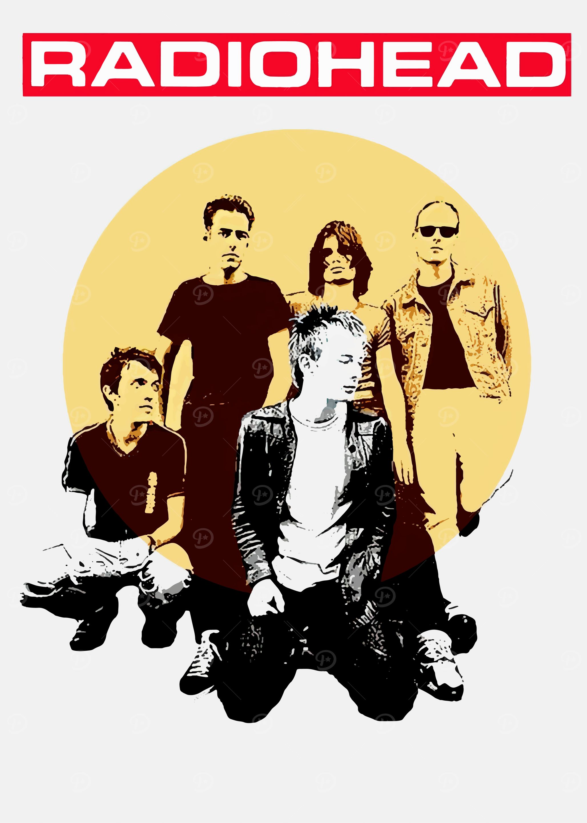 【お1人様1点限り】 Radiohead Band Poster' Poster, picture, metal print, paint ミュージシャン