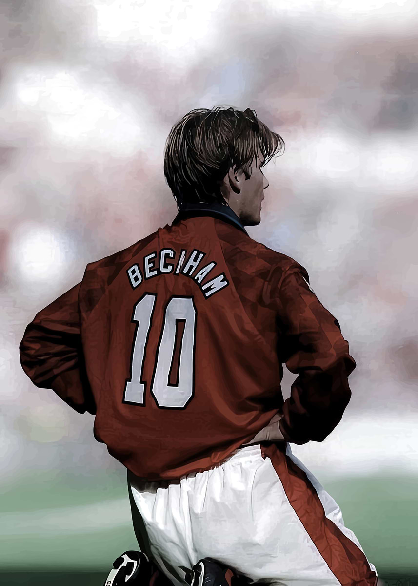 'David Beckham Football Art' Poster, picture, metal print, paint by ...