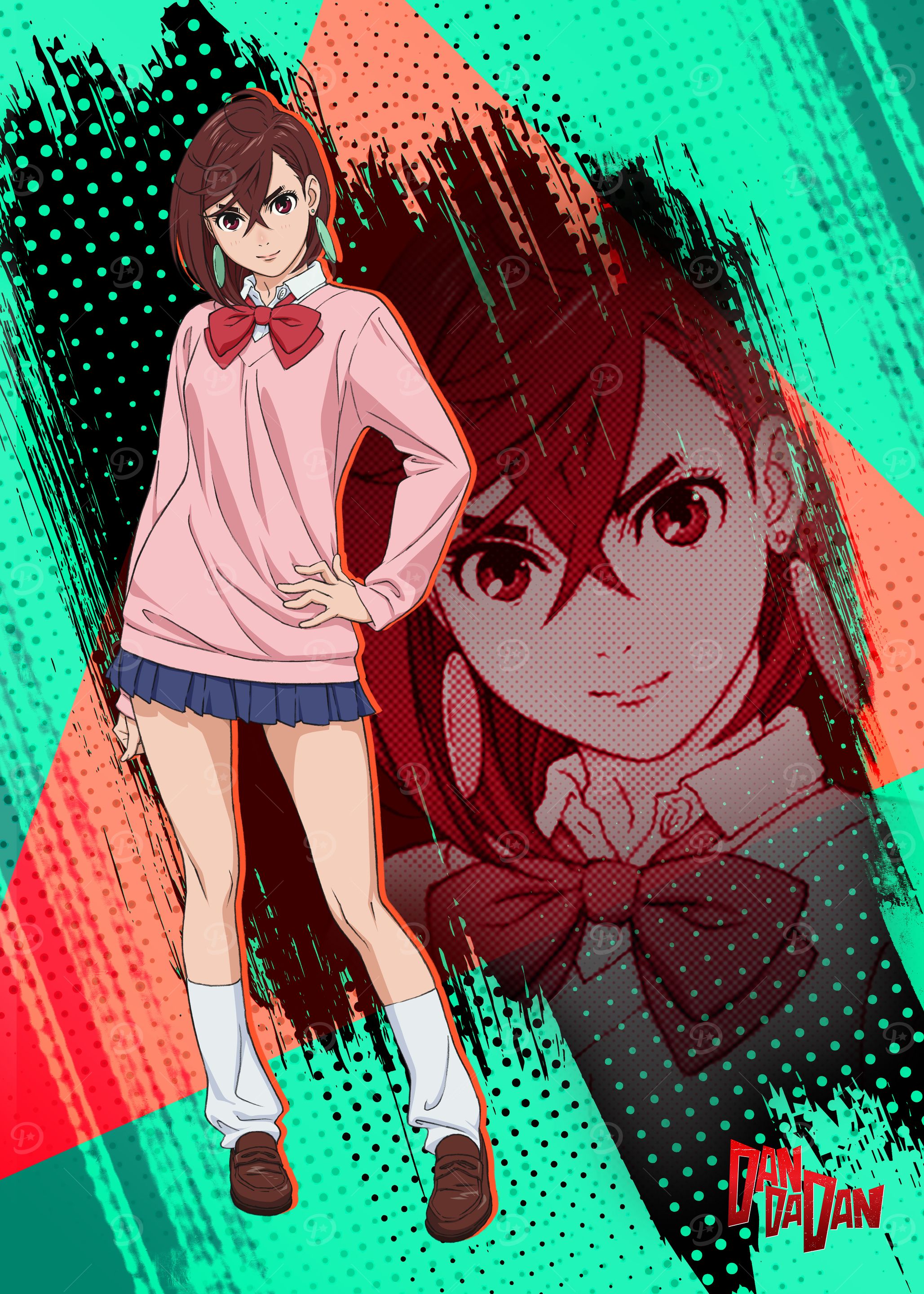 Momo Ayase' Poster, picture, metal print, paint by Dandadan | Displate