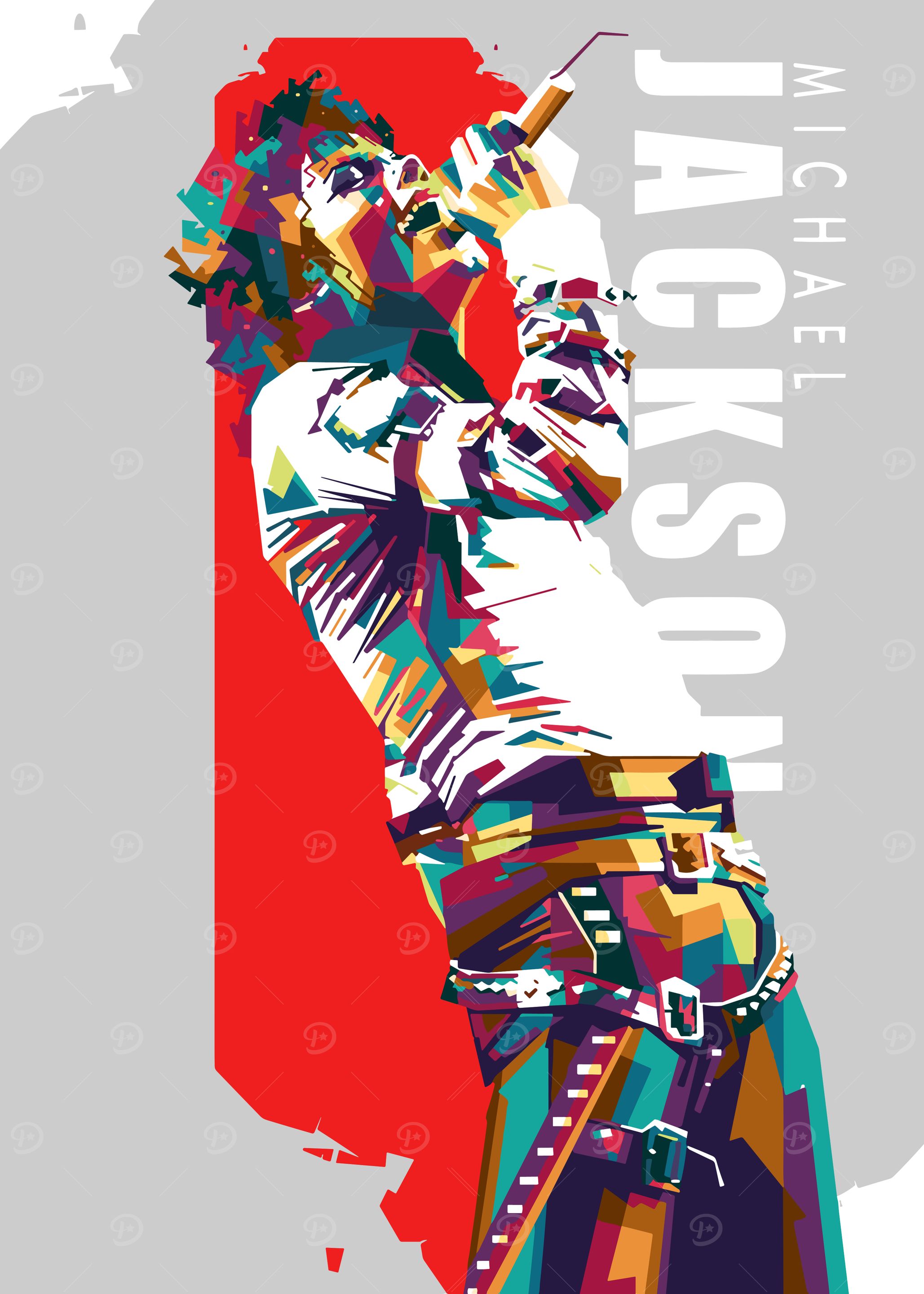 Michael Jackson Pop Art Poster, Picture & Metal Print – Music