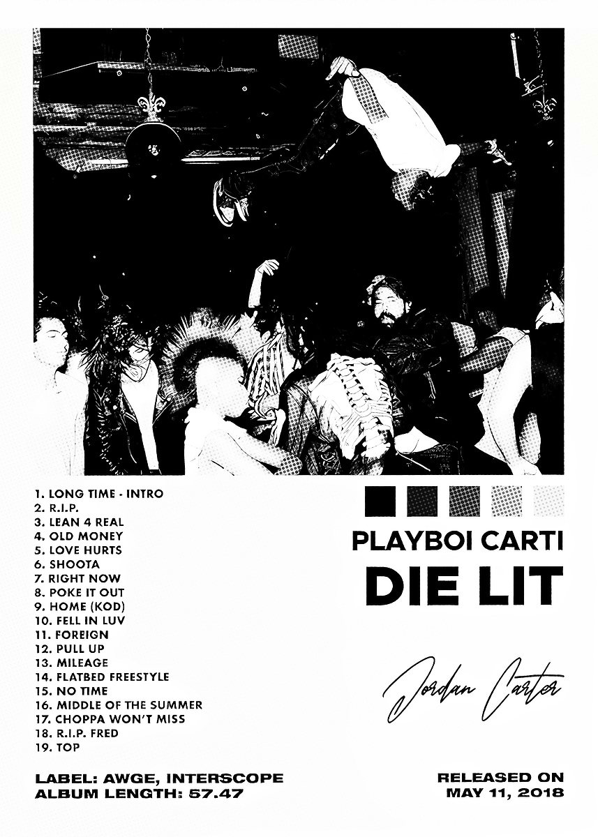 Playboi Carti Album Art' Poster, picture, metal print, paint