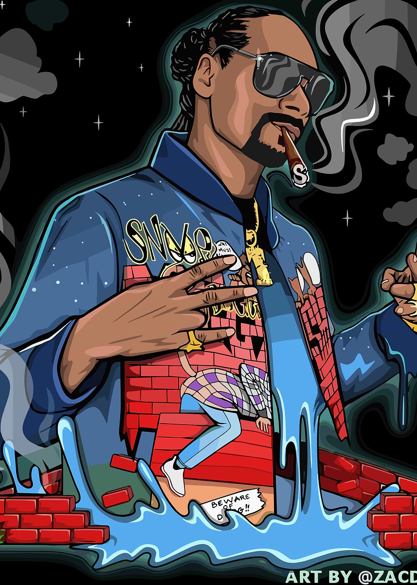 SNOOP DOGG アート Snoop Dogg – Ash Inked