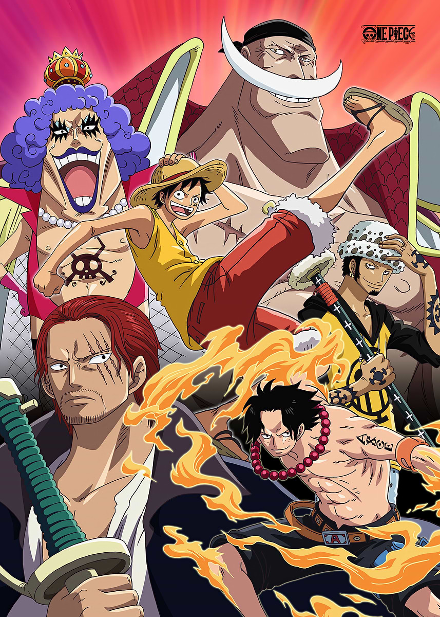 Marineford' Poster, picture, metal print, paint by One Piece