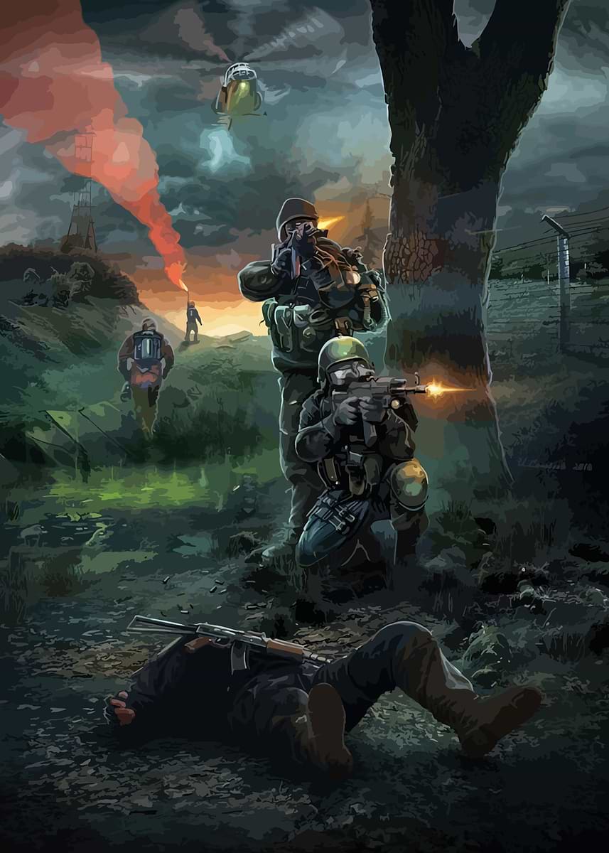 Escape From Tarkov' Poster, picture, metal print, paint by falgss