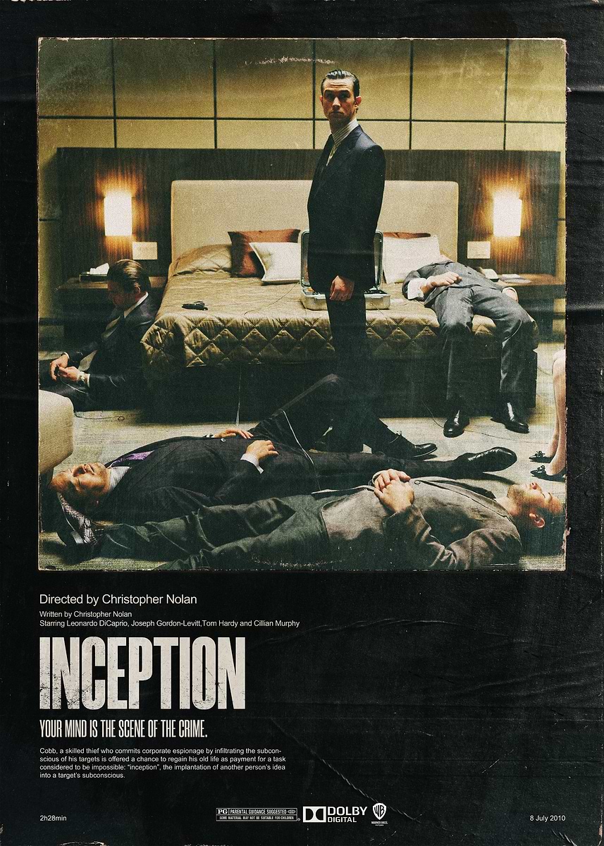 Inception ' Poster, picture, metal print, paint by Benny Poleman