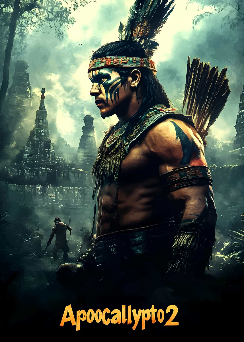 Apocalypto Movie Poster' Poster, picture, metal print, paint by