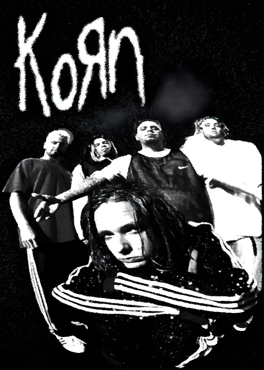 Korn Band Photo' Poster, picture, metal print, paint by Mr Han