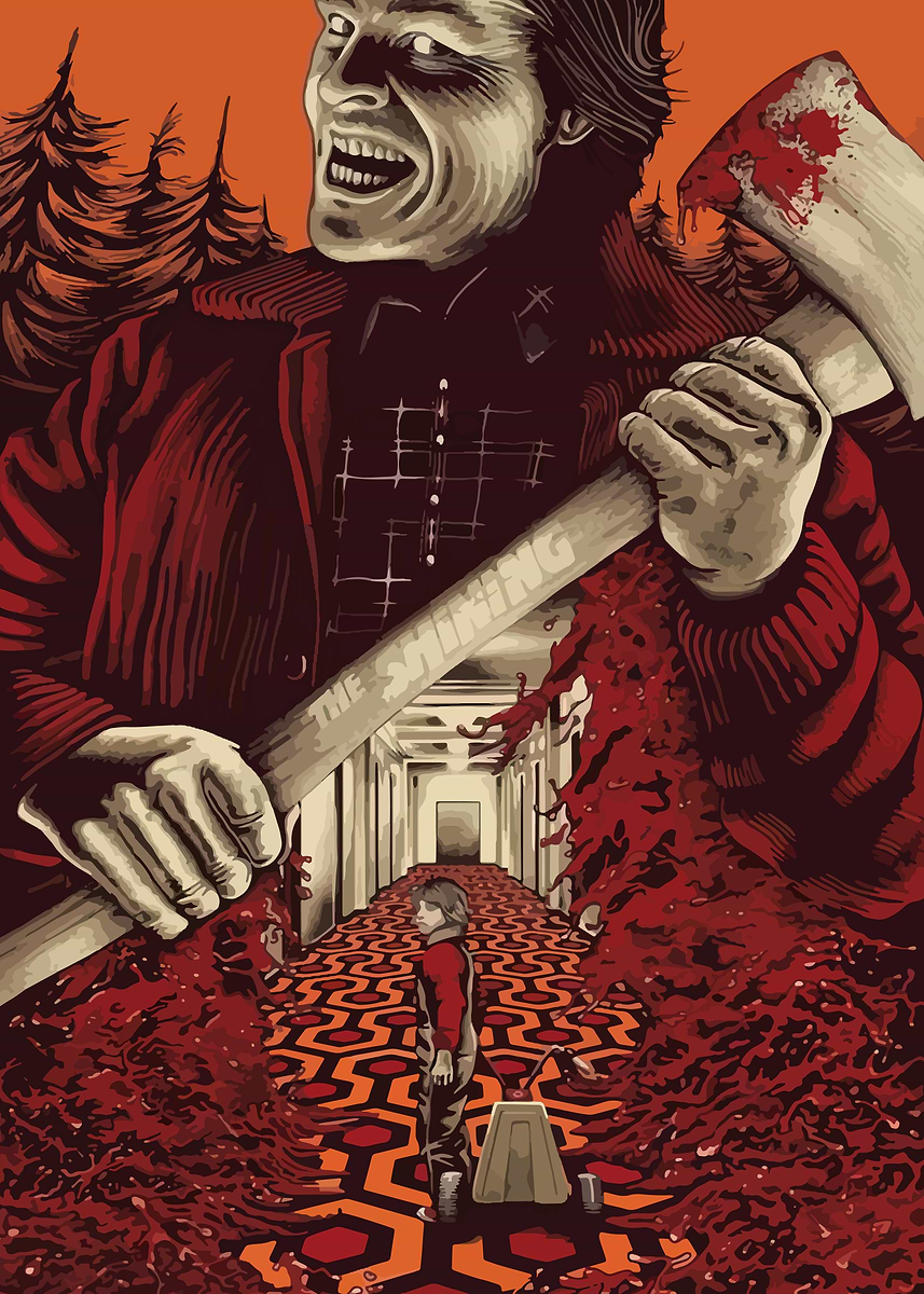 The Shining Horror Art' Poster, picture, metal print, paint by
