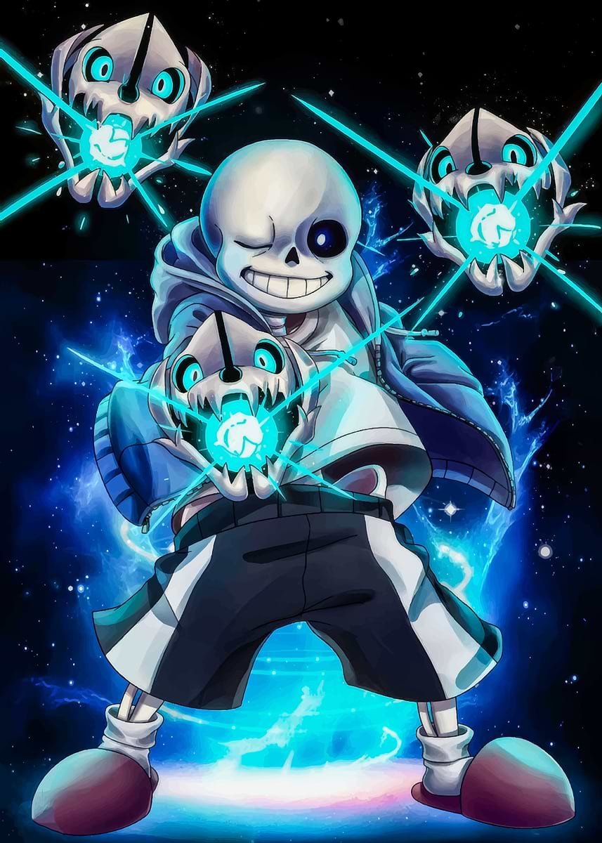 Undertale game' Poster, picture, metal print, paint by nadifaarin