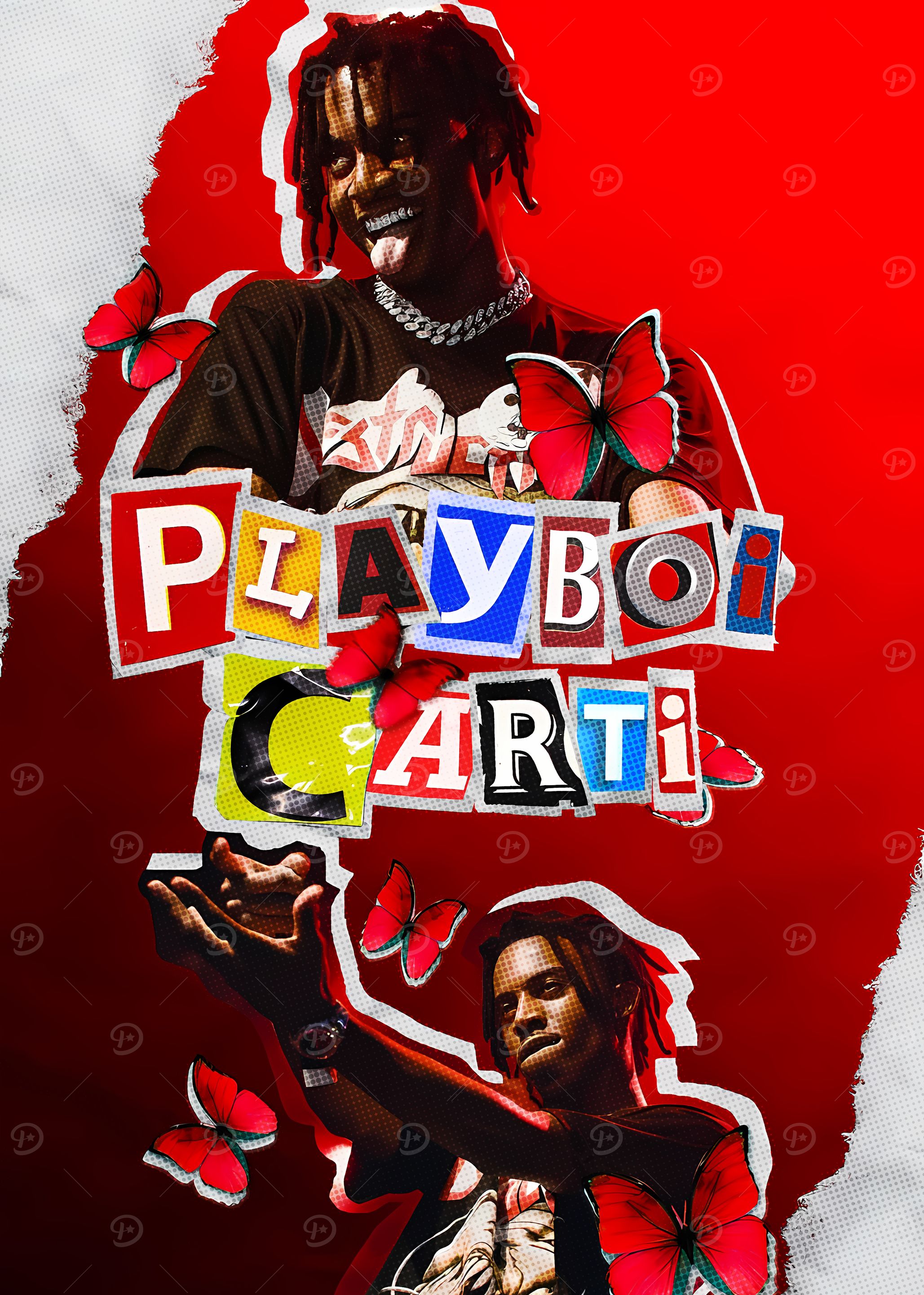 Playboi Carti Poster' Poster, picture, metal print, paint by Gonza Playboi Carti Poster' Poster, picture, metal print, paint by Gonza