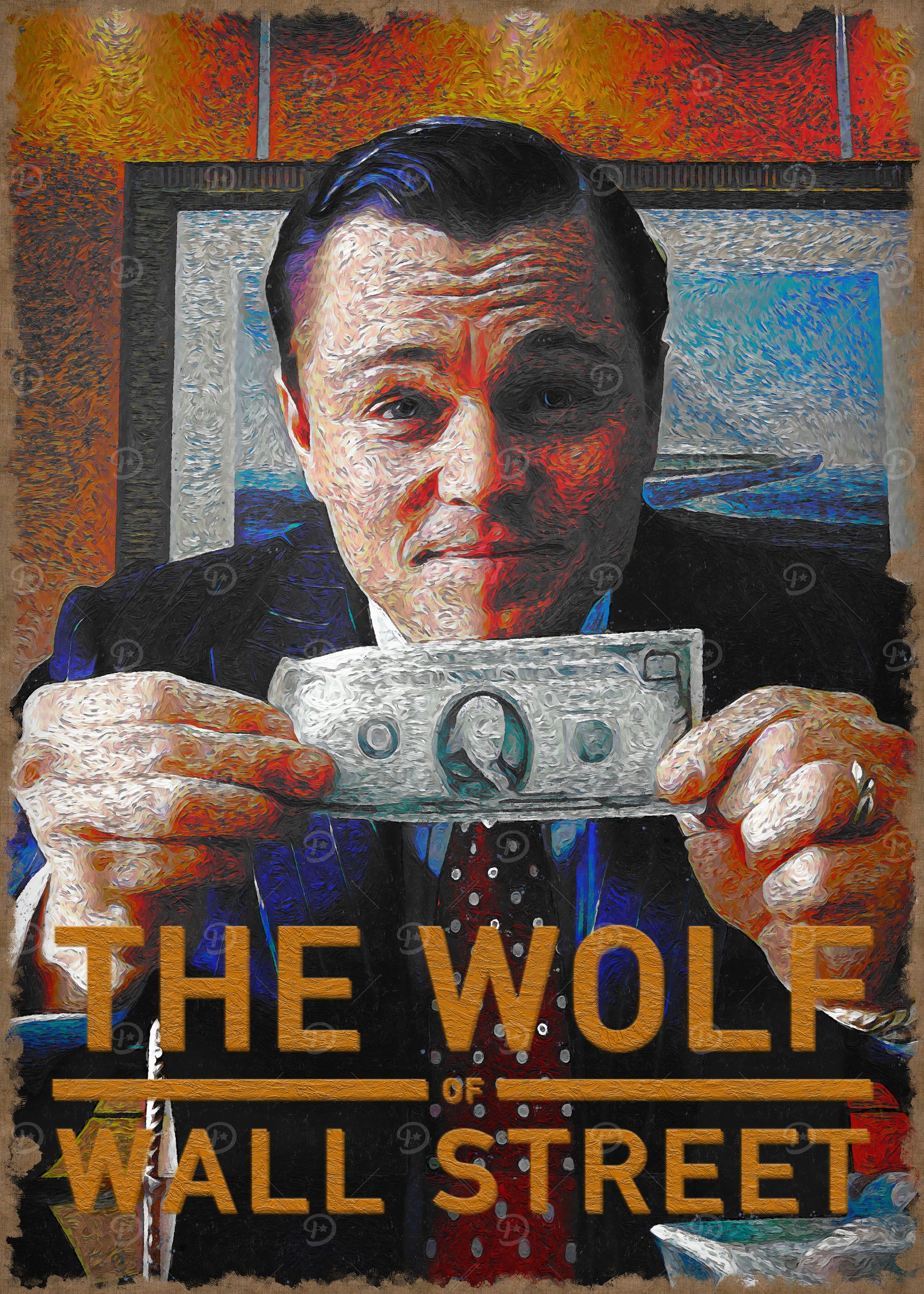The Wolf of Wall Street Poster' Poster, picture, metal print