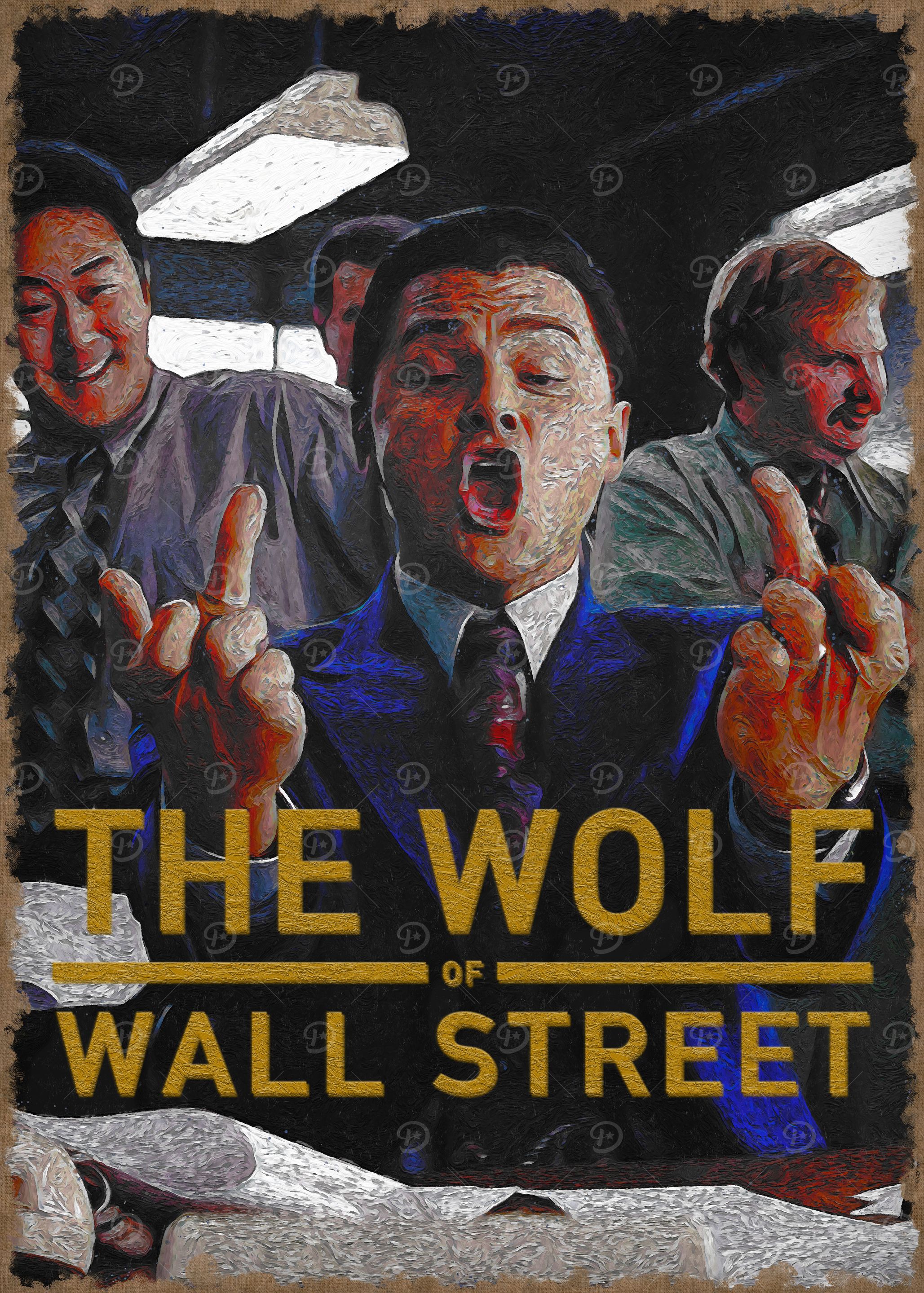 The Wolf of Wall Street Poster' Poster, picture, metal print