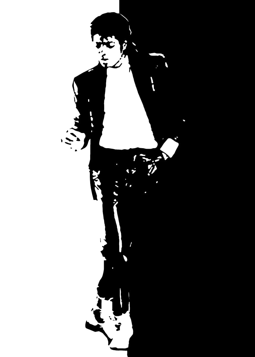 Michael Jackson Silhouette' Poster, picture, metal print
