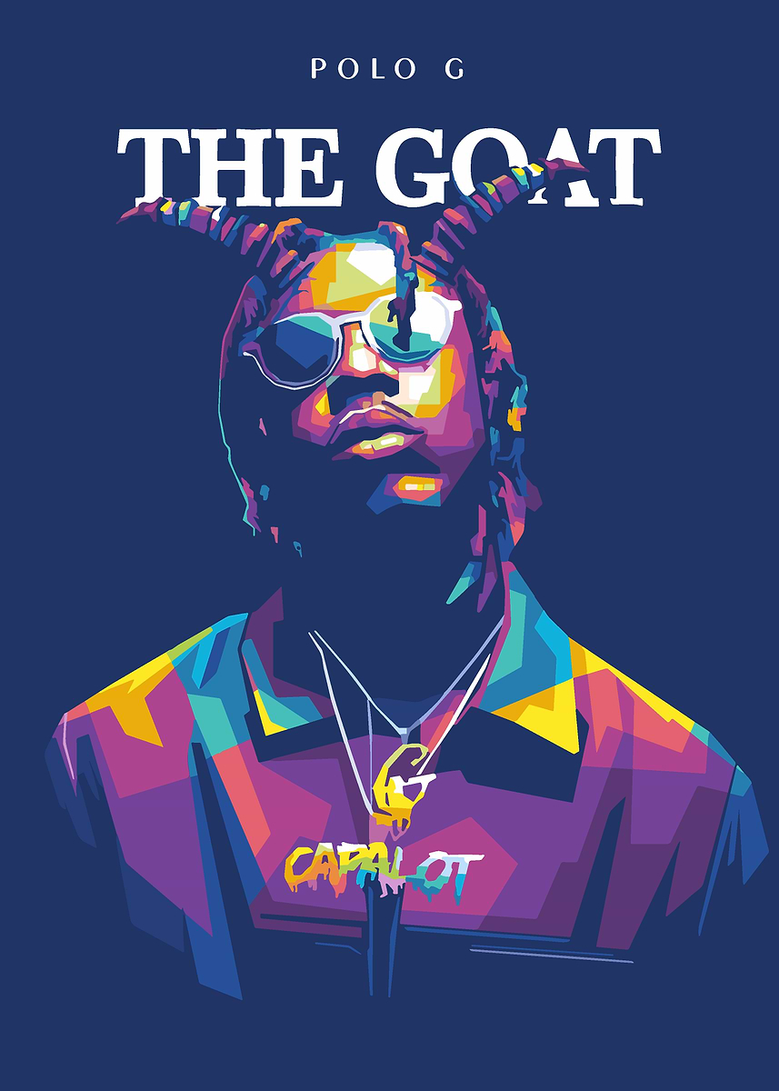 Polo G The Goat' Poster, picture, metal print, paint by WallSpire