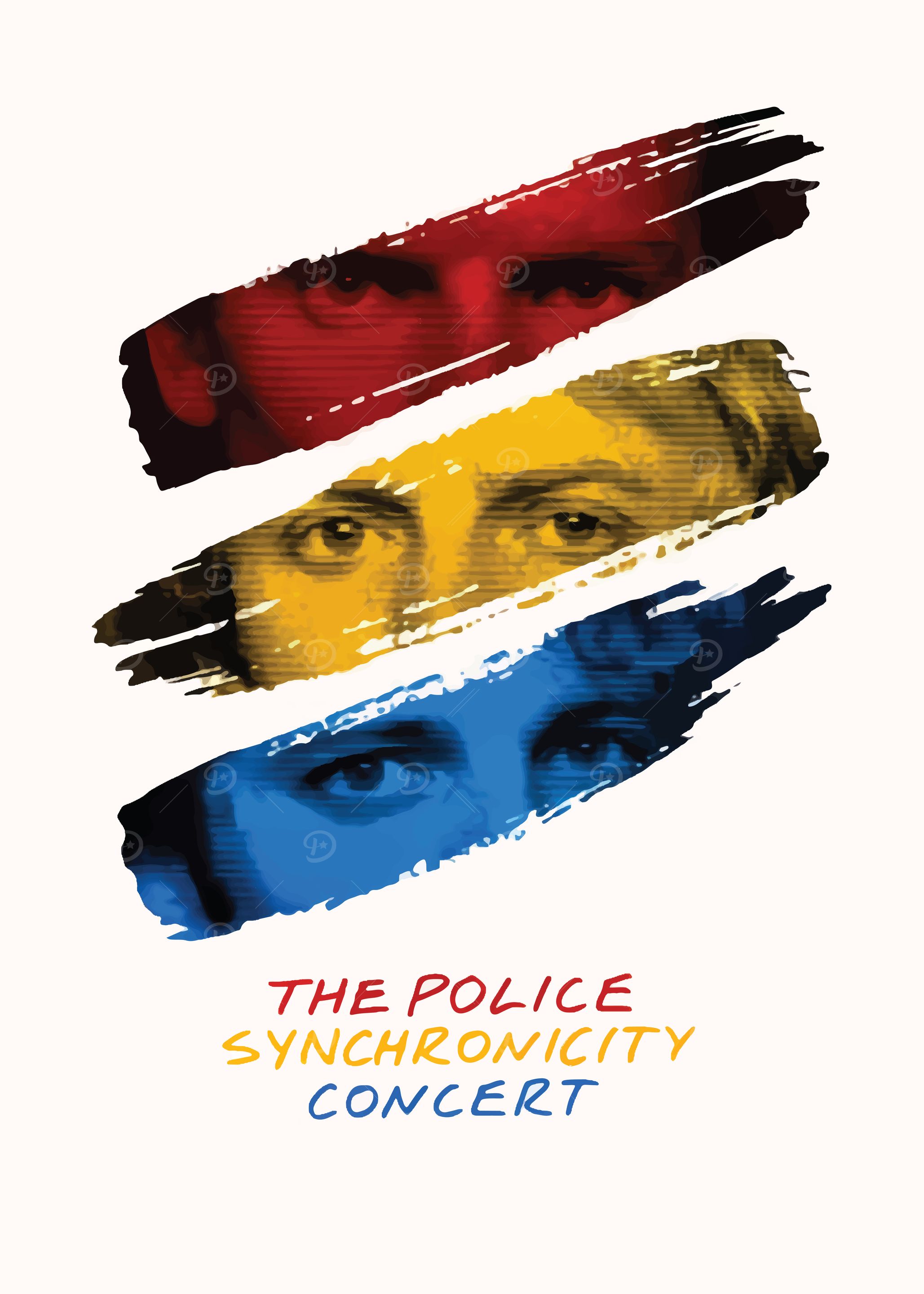 The Police Synchronicity Concert' Poster, picture, metal print
