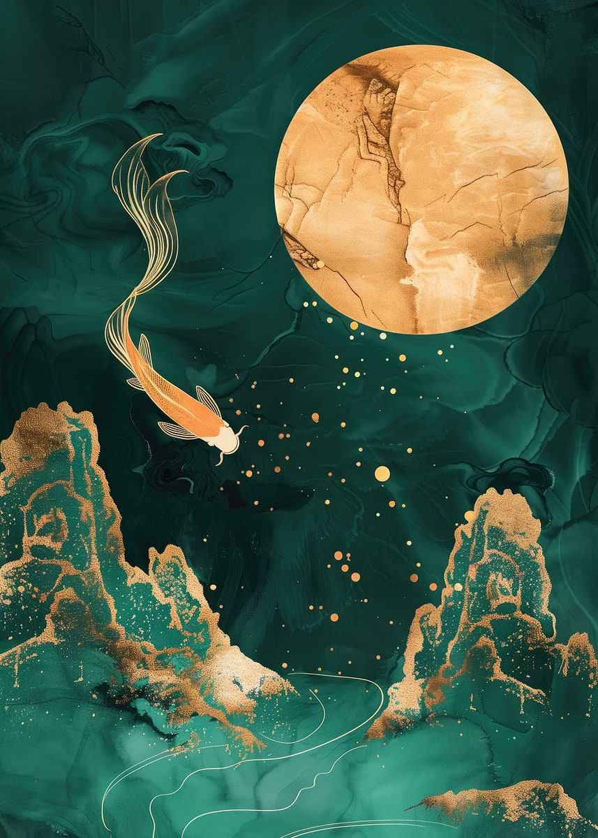 黄金の調和の木 DISPLATE メタリック ポスター ( #8833 ) c54da4bd-fe90-4394-bf5f-