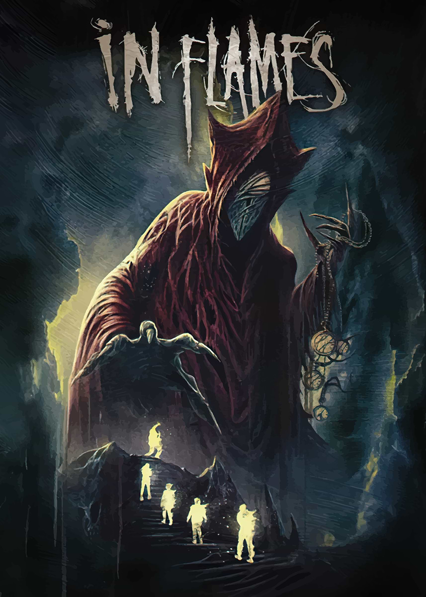 In Flames ' Poster, picture, metal print, paint by mukhamad tegar