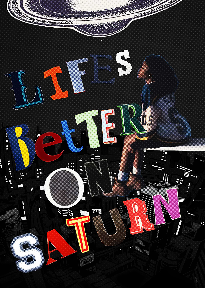 Sza LifeBetter on Saturn' Poster, picture, metal print, paint by