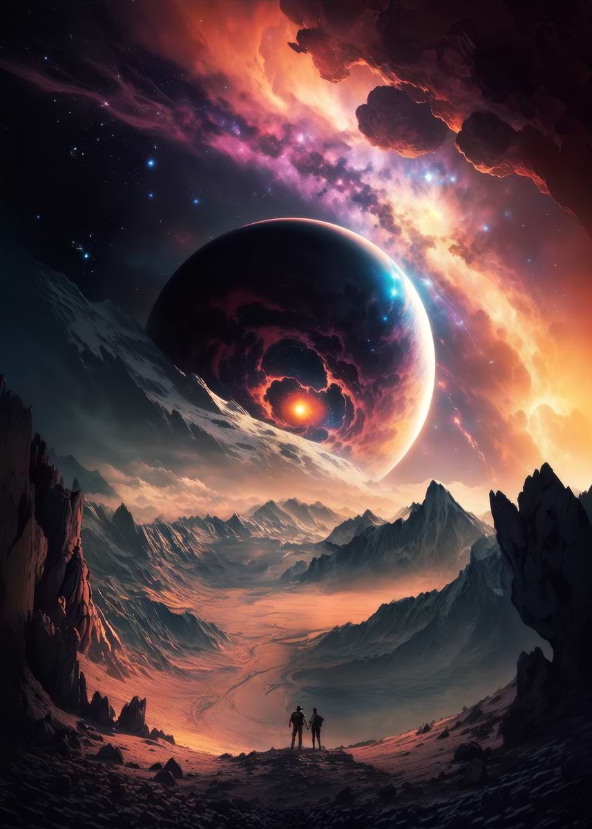 'Alien Planet Landscape' Poster, picture, metal print, paint by Luong ...