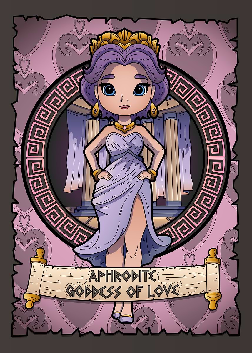 Aphrodite Goddess of Love' Poster, picture, metal print, paint by