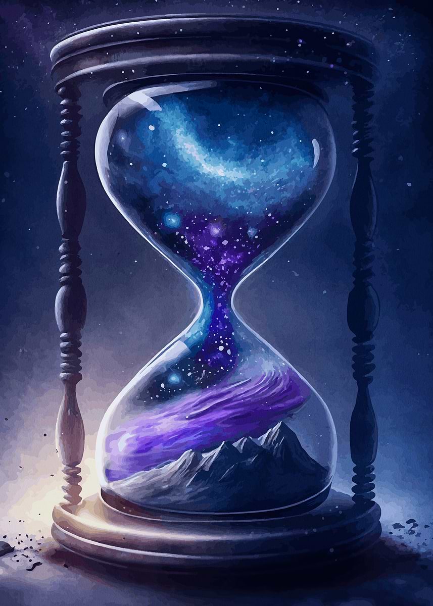 Cosmic Hourglass' Poster, picture, metal print, paint by