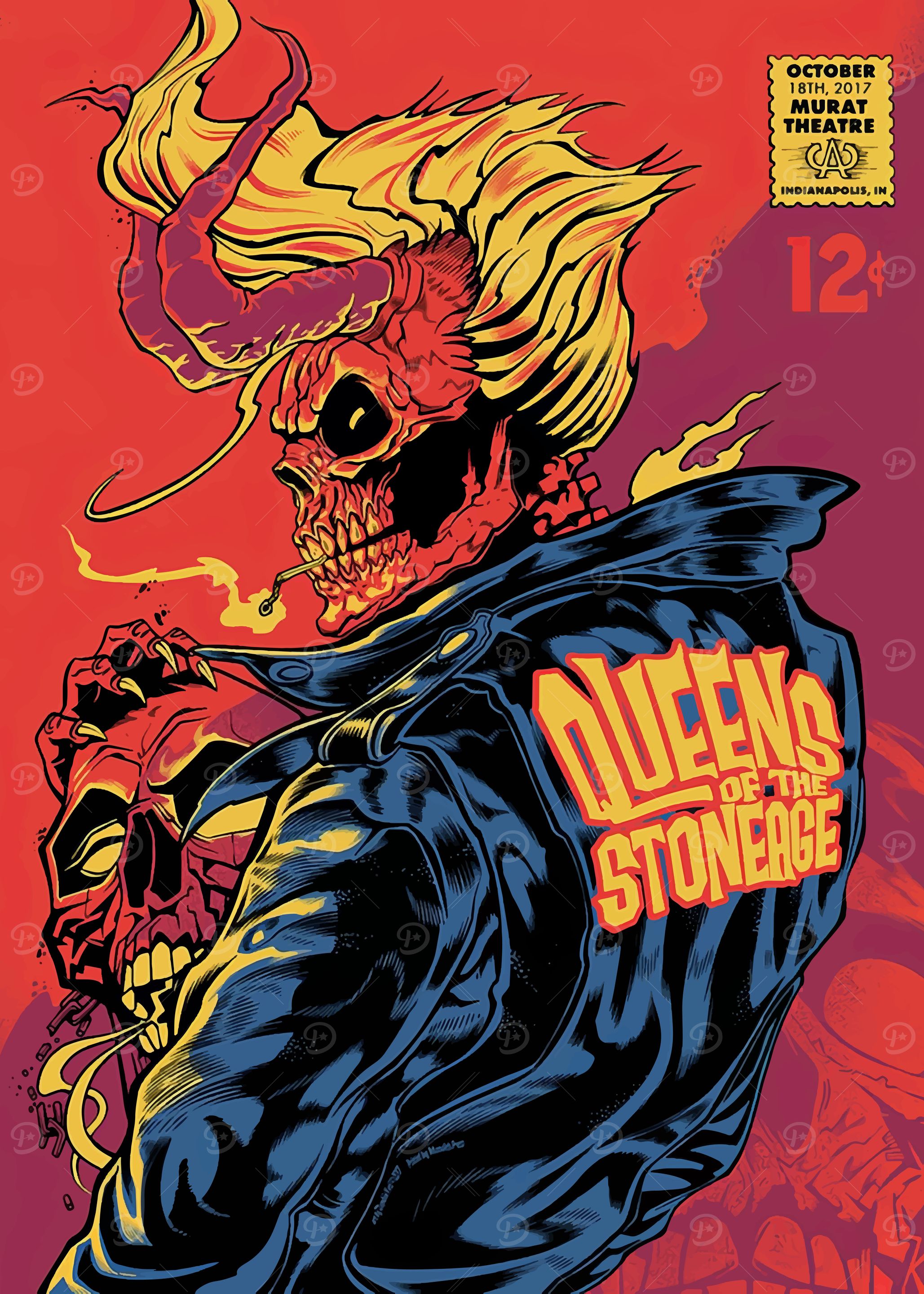 Queens of the Stone Age Concert Poster' Poster, picture, metal