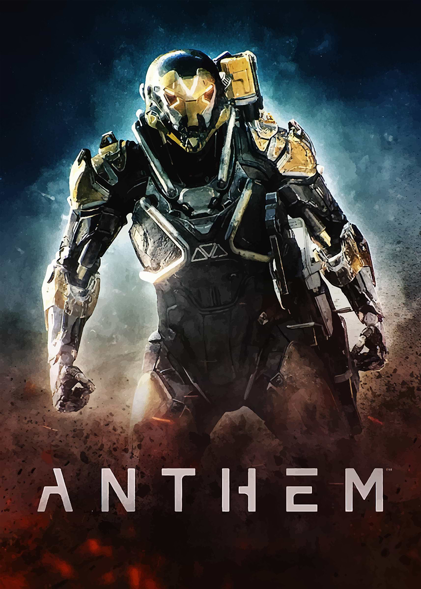 Anthem Game Cover' Poster, picture, metal print, paint by indah