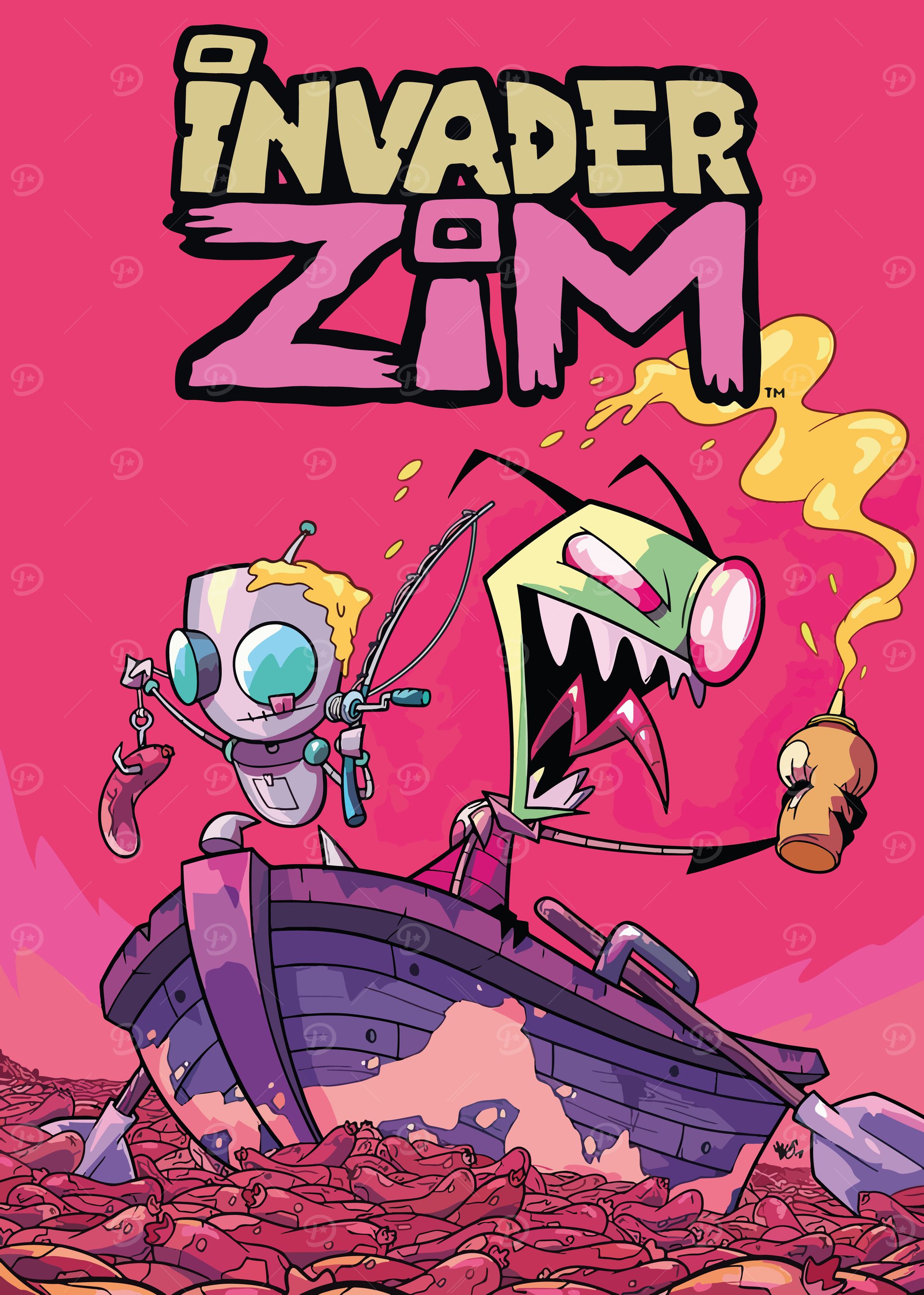 Invader Zim' Poster, picture, metal print, paint by Byronx | Displate