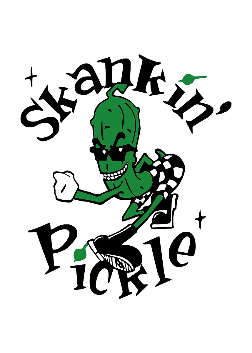 Skankin' Pickle Band Logo' Poster, picture, metal print, paint by