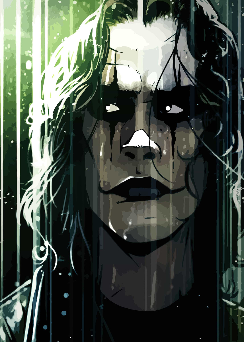 The Crow Digital Art' Poster, picture, metal print, paint by sakim