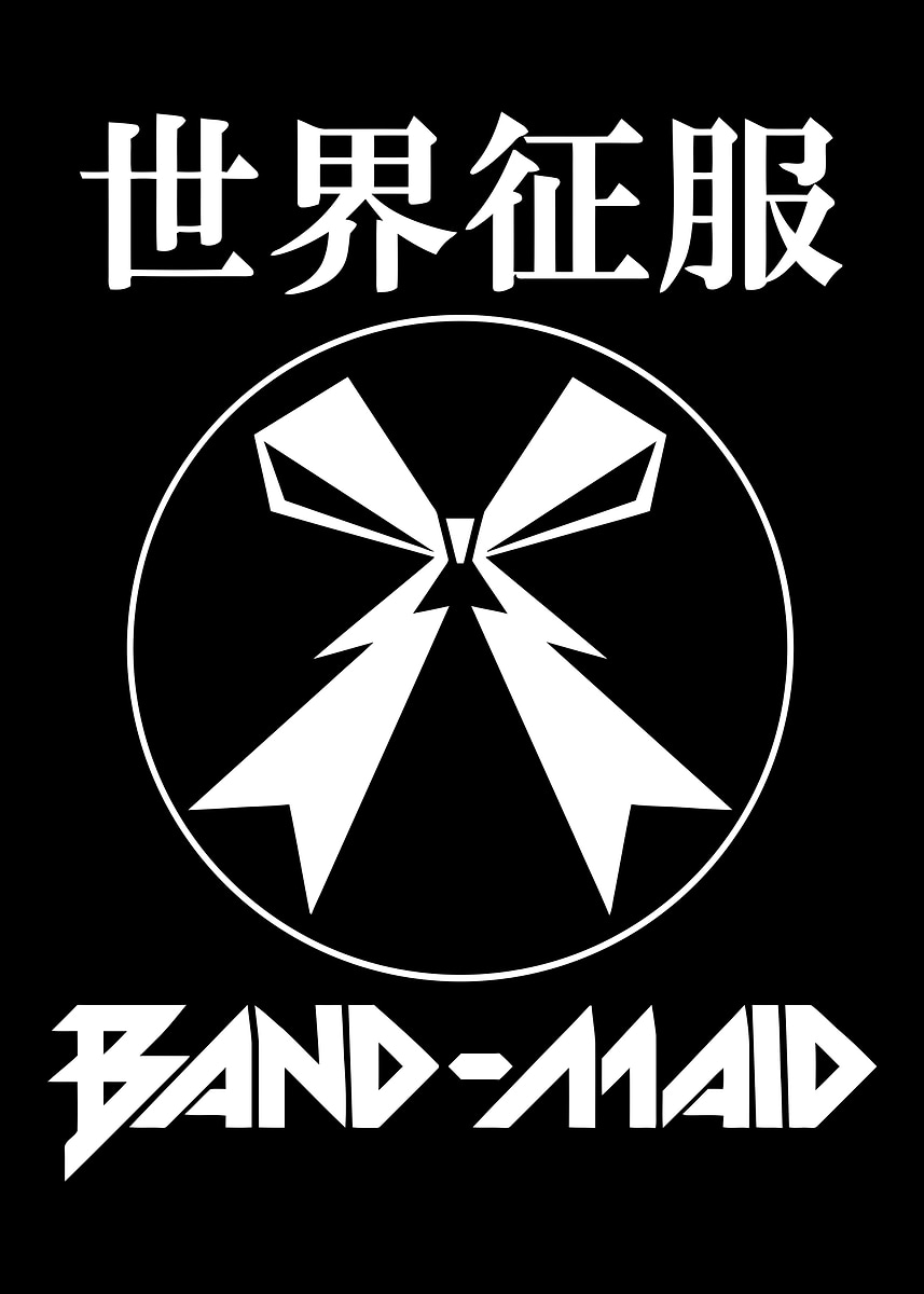 Band-Maid Logo' Poster, picture, metal print, paint by Chelsea