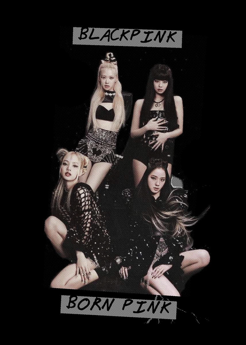 Blackpink K pop Music' Poster, picture, metal print, paint by